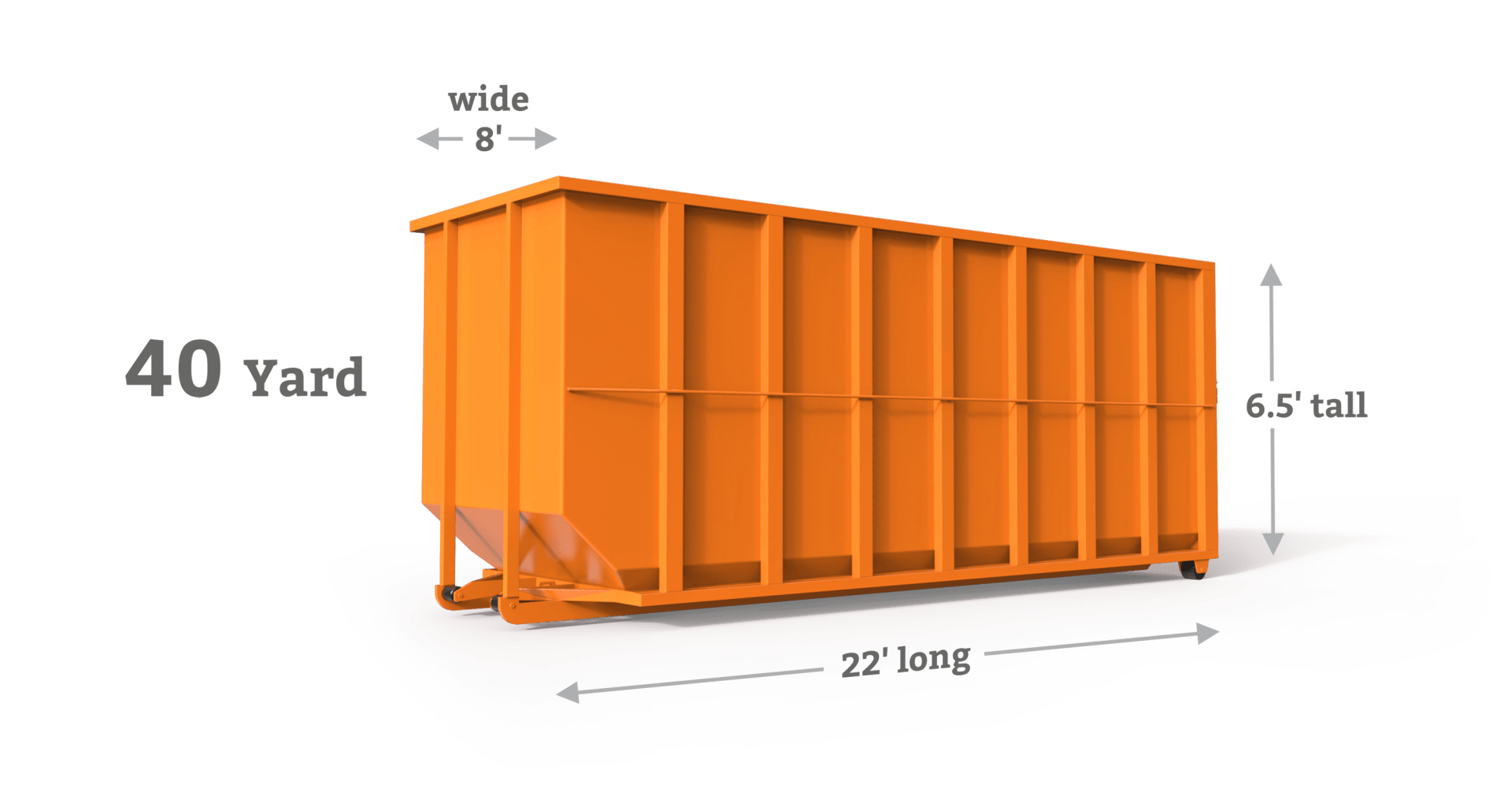 10-yard Roll-off container